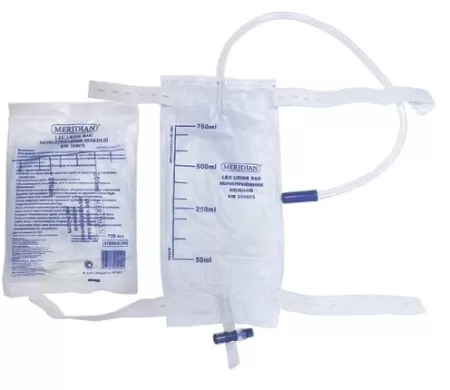 Мочеприемник взрослый 750мл ножной Меридиан DW310075 + 50см трубка