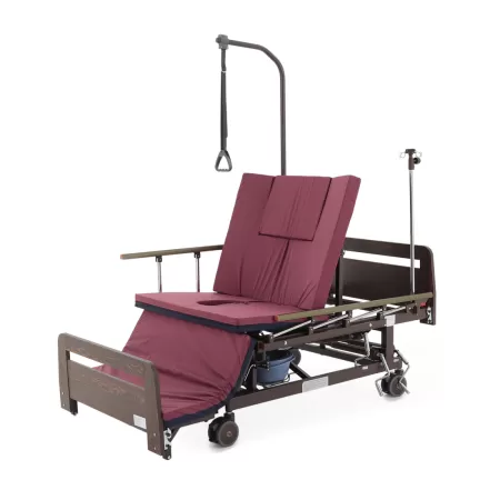 Кровать механическая MED-MOS Е-45А ЛДСП венге с туалетом и функцией переворота