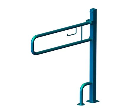 Поручень для инвалидов откидной, отдельно стоящий с бумагодержателем ПО-06.03.915.100.970