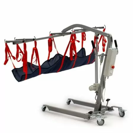 Подъемник с электроприводом для перемещения больных в положении лежа MET LU-210, подвес-гамак в комплекте