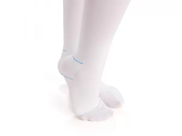 Чулки компрессионные Ergoforma 217 унисекс 1 класс компрессии антиэмболические для операции белые 