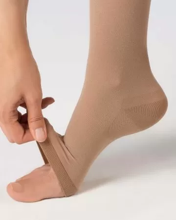 Гольфы компрессионные OFA BAMBERG Classic унисекс с открытым носком 2 класс компрессии цвет бежевый 