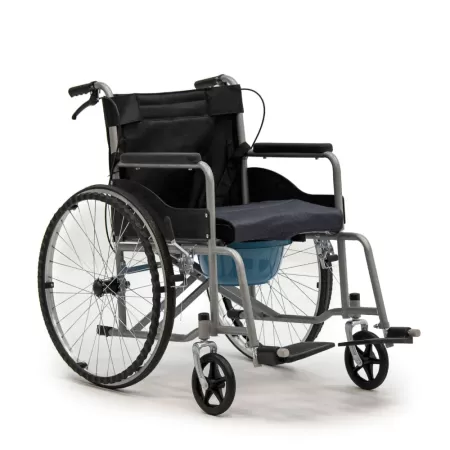 Кресло-коляска MET STADIK 100 WC, артикул 18432, с санитарным оснащением, ширина сиденья 43 см