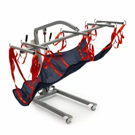 Подъемник с электроприводом для перемещения больных в положении лежа MET LU-210, подвес-гамак в комплекте