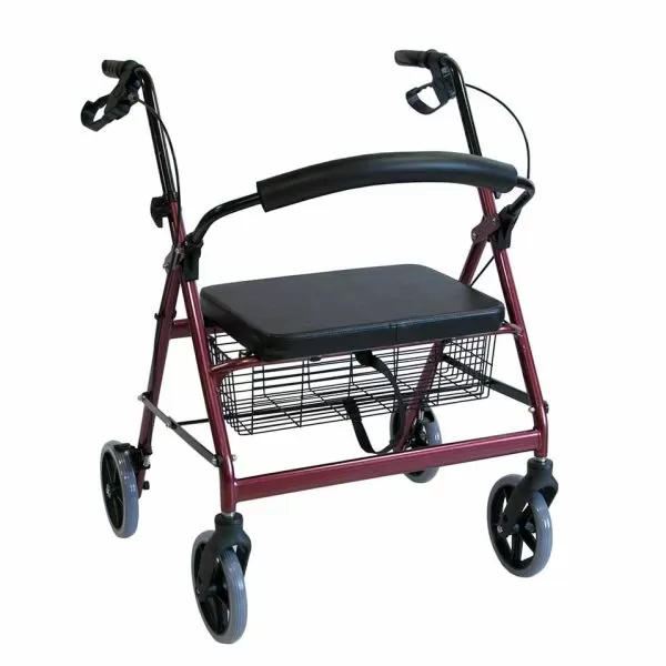 Ходунки-роллаторы PMR882W с сиденьем, складные, грузоподъемность до 220 кг