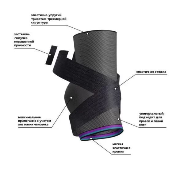 Бандаж компрессионный на голеностопный сустав Тривес Т-8683 Evolution 