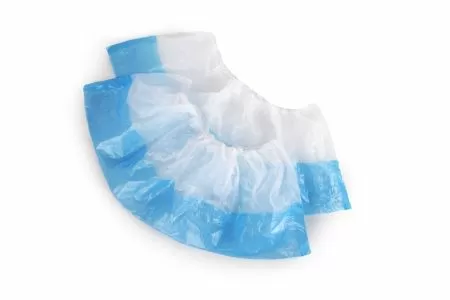 Бахилы Elegreen двойные Super 65 бело-голубые, пара