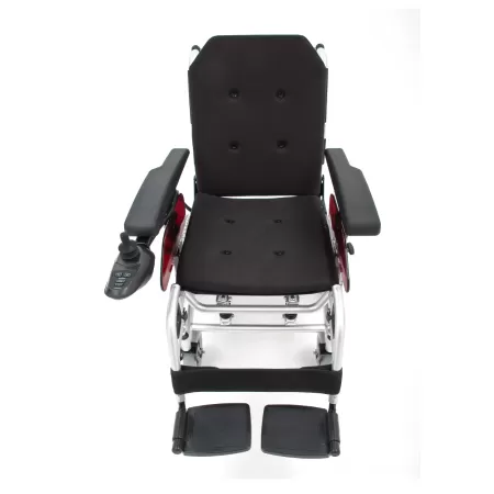 Кресло-коляска с электроприводом МЕТ ROUTE 14, амортизирующей подвеской и регулируемой шириной сиденья 43-55 см