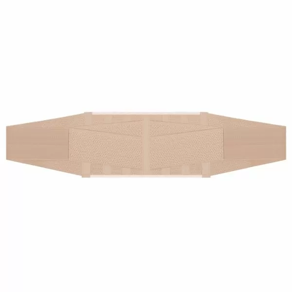 Корсет поясничный Экотен ПРР-121, высота 21 см, 4 ребра жесткости, увеличенные размеры