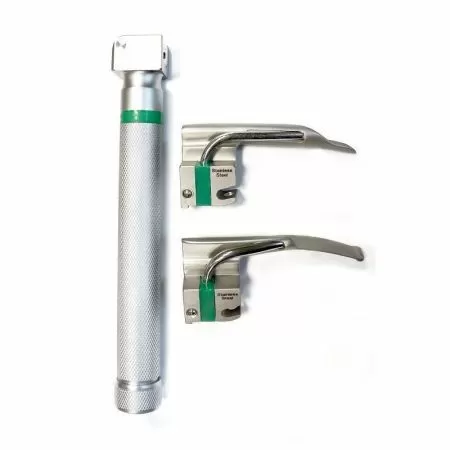 Ларингоскоп волоконно-оптический для экстренной медицины МЕДПЛАНТ ЛЭМ-02/ВО неонатальный, 2 клинка, артикул 869