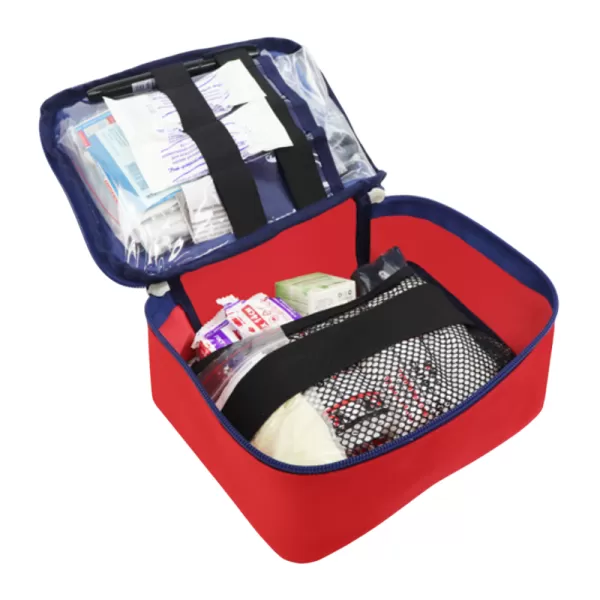 Укладка для оказания первой помощи с применением медицинских изделий судебными приставами по приказу 208н МЕДПЛАНТ в сумке-чехле Волонтер-6, артикул 1679