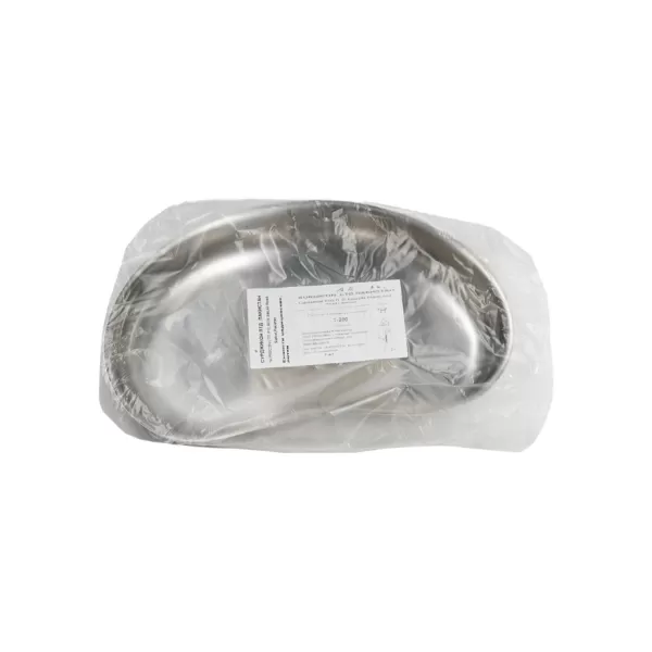 Лоток почкообразный Surgicon ЛМП-200 Т-200, размер 200х120х30, объем 0,3л, сталь 