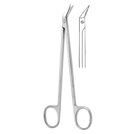 Ножницы сосудистые горизонтально-изогнутые под углом 35° 160 мм Hilbro 10.0539.16