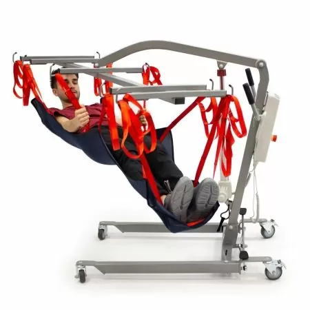 Подъемник с электроприводом для перемещения больных в положении лежа MET LU-210, подвес-гамак в комплекте