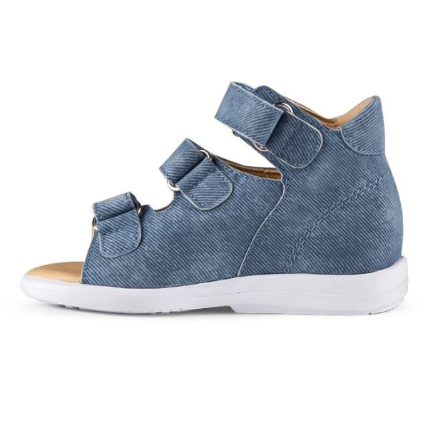 Сандалии ортопедические детские TWIKI TW-138-48 кожаные с открытым носом цвет синий 