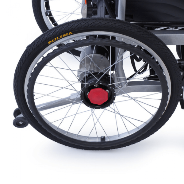 Кресло-коляска с электроприводом MET COMFORT 21, артикул 20574, ширина сиденья 46 см, колеса пневматические