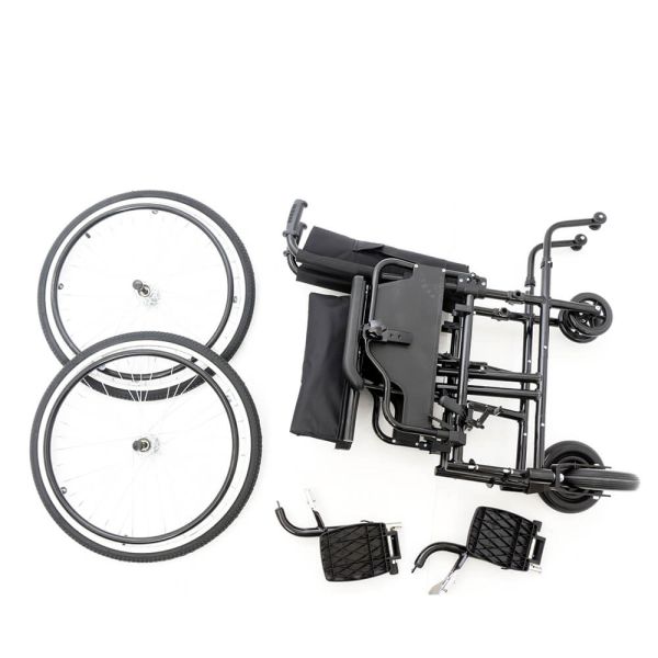 Кресло-коляска механическая Barry A8 Т, ширина сиденья 46см, пневматические колеса