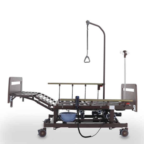 Кровать электрическая MED-MOS DB-11А ЛДСП венге с регулировкой высоты, туалетом и функцией переворота