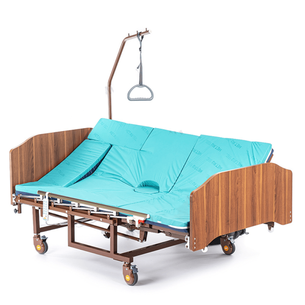 Кровать электрическая MET REVEL XL, артикул 17088, ширина 120см, с туалетом, матрасом, функциии кардиокресла и переворота, нагрузка до 200кг