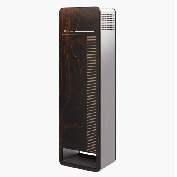 Облучатель-рециркулятор бактерицидный бытовой Ultrafor, 2 лампы по 30 Вт, с счетчиком наработки ламп, темное дерево