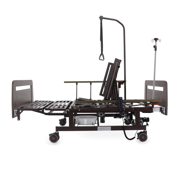 Кровать электрическая MED-MOS DB-11А ЛДСП венге ширина 120 см, с туалетом и функцией переворота